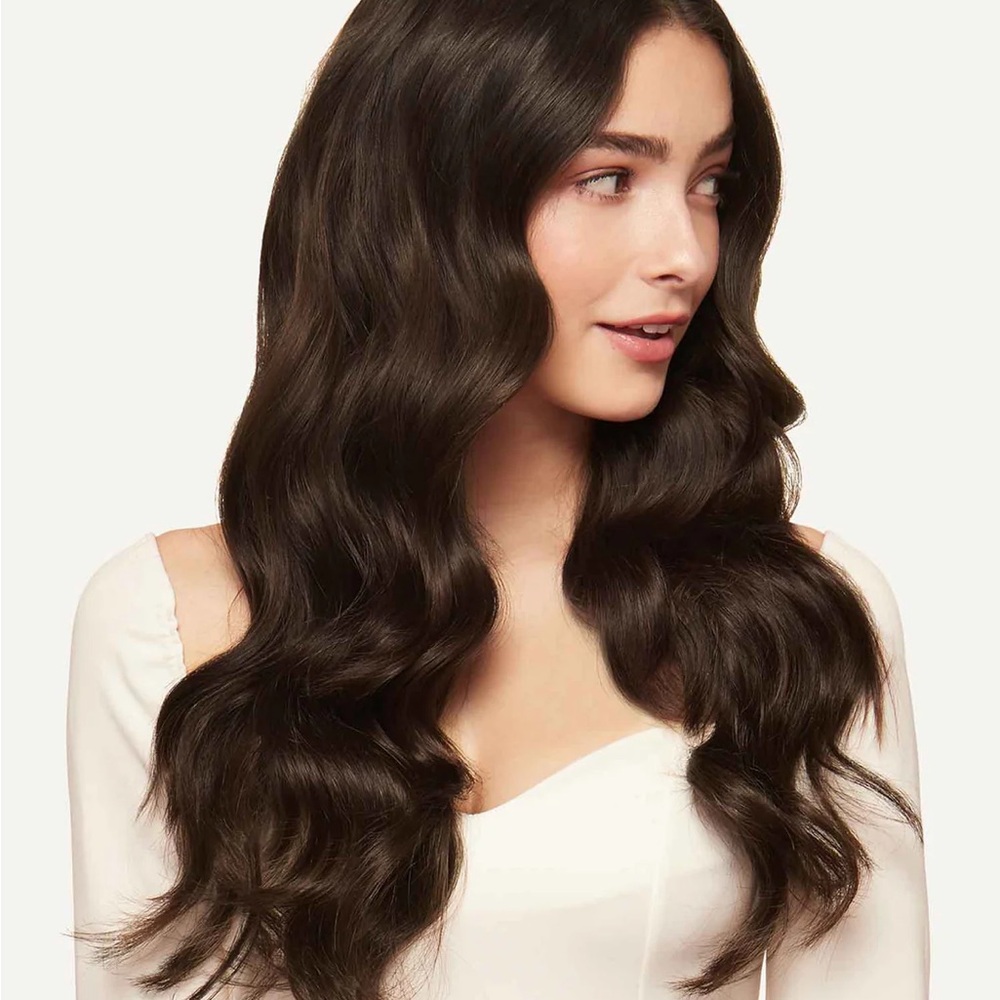 20" Luxy Hair Extensions- Classic Dark Brown Clip-Ins (160g)
